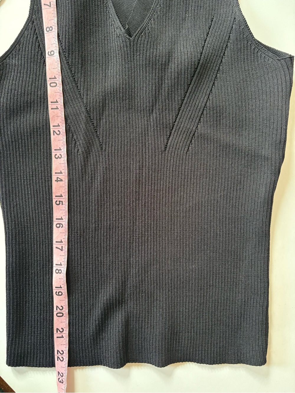 Ramy Brook || Mackenzie Strappy Back Ribbed Knit Tank Black Small - Picture 8 of 9